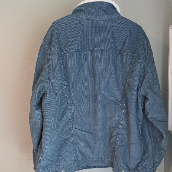 🆕️ Levi's Jacket - Classic Blue Corduroy Trucker Jacket with Sherpa Lining NWT - Picture 9 of 12